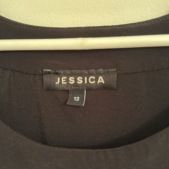 Jessica Black/Blue/Purple/Green Sleeveless Asymmetrical Dress - Picture 5 of 6